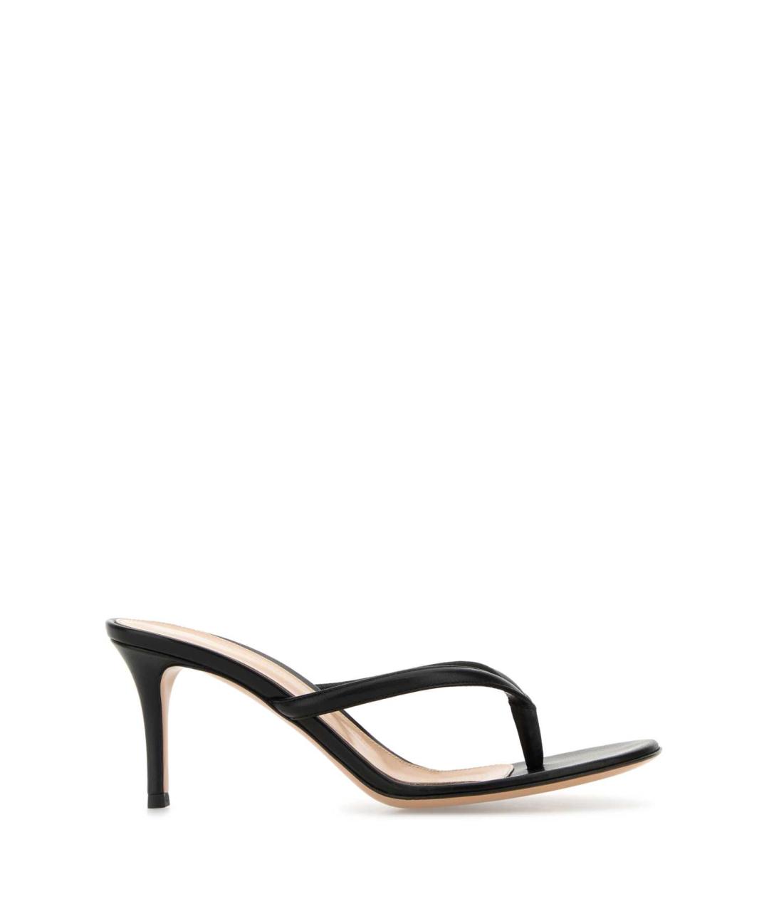 GIANVITO ROSSI Черные кожаные мюли, фото 1