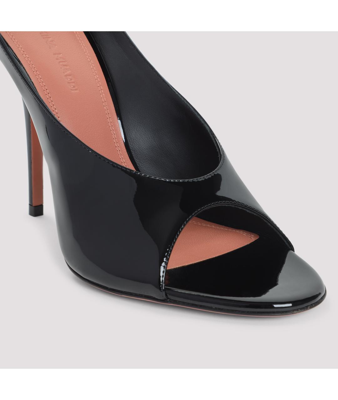 Amina Muaddi Черные туфли, фото 4