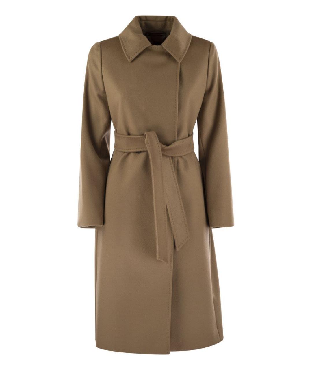 MAX MARA Бежевое шерстяное пальто, фото 1