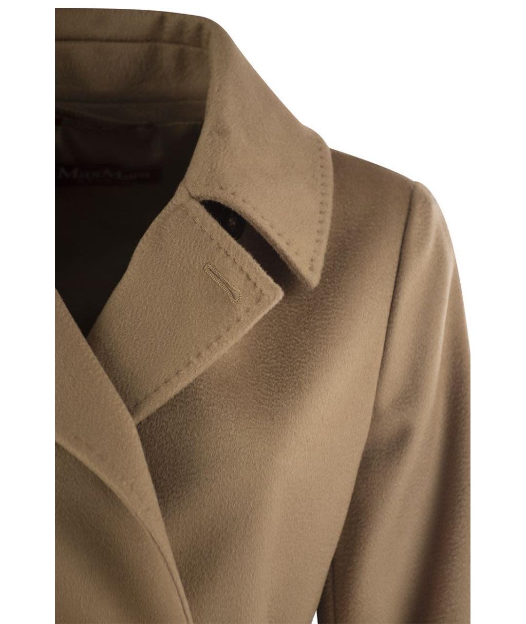MAX MARA Бежевое шерстяное пальто, фото 4