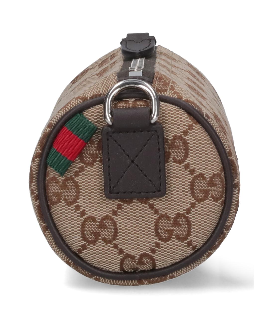 GUCCI Бежевая тканевая сумка на плечо, фото 5