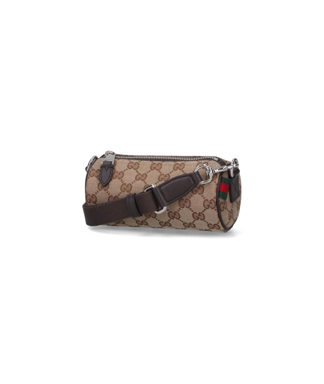 GUCCI Бежевая тканевая сумка на плечо, фото 2