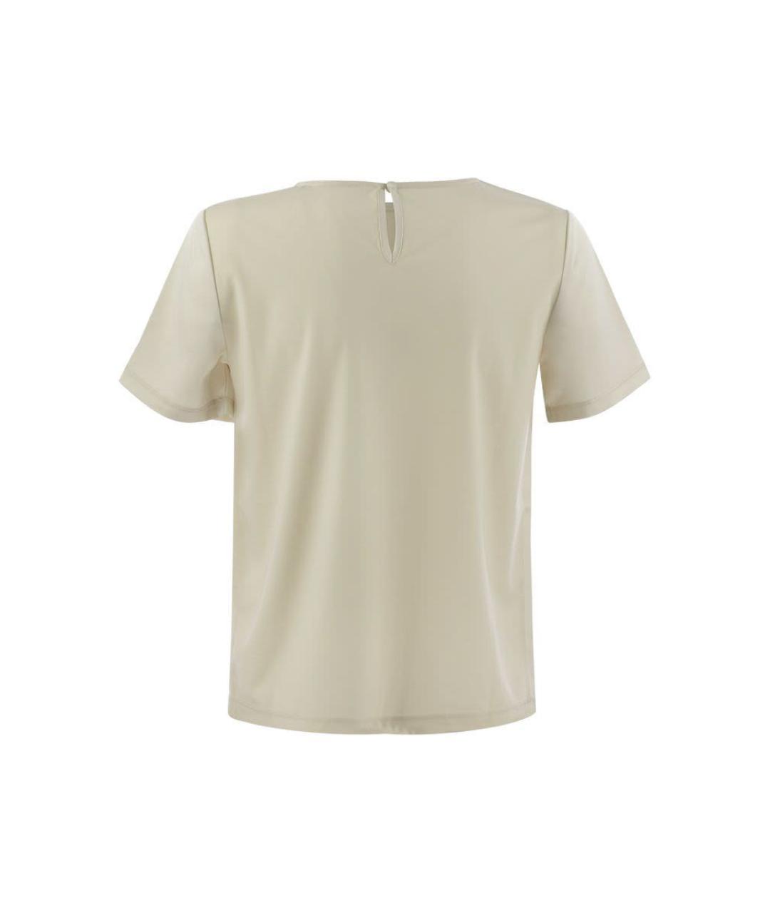 WEEKEND MAX MARA Белая полиэстеровая футболка, фото 2