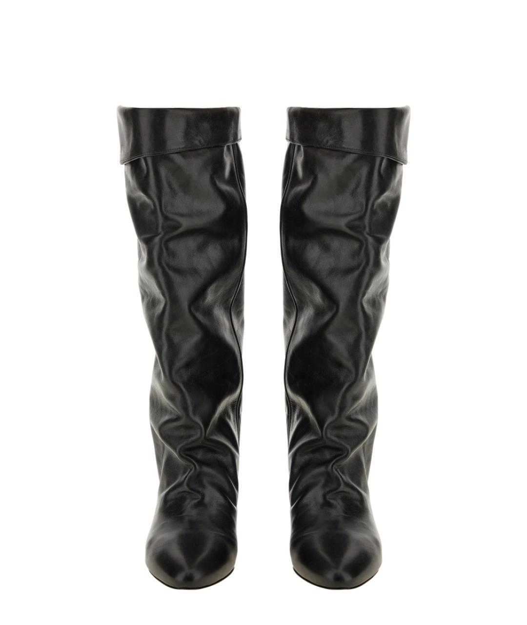 ISABEL MARANT Черные кожаные сапоги, фото 3