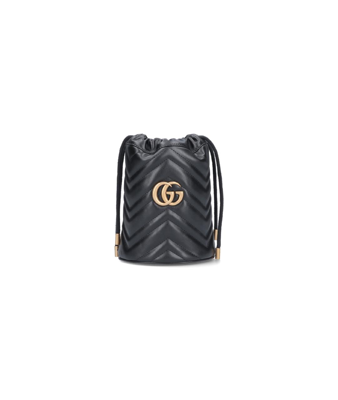 GUCCI Черная кожаная сумка тоут, фото 1