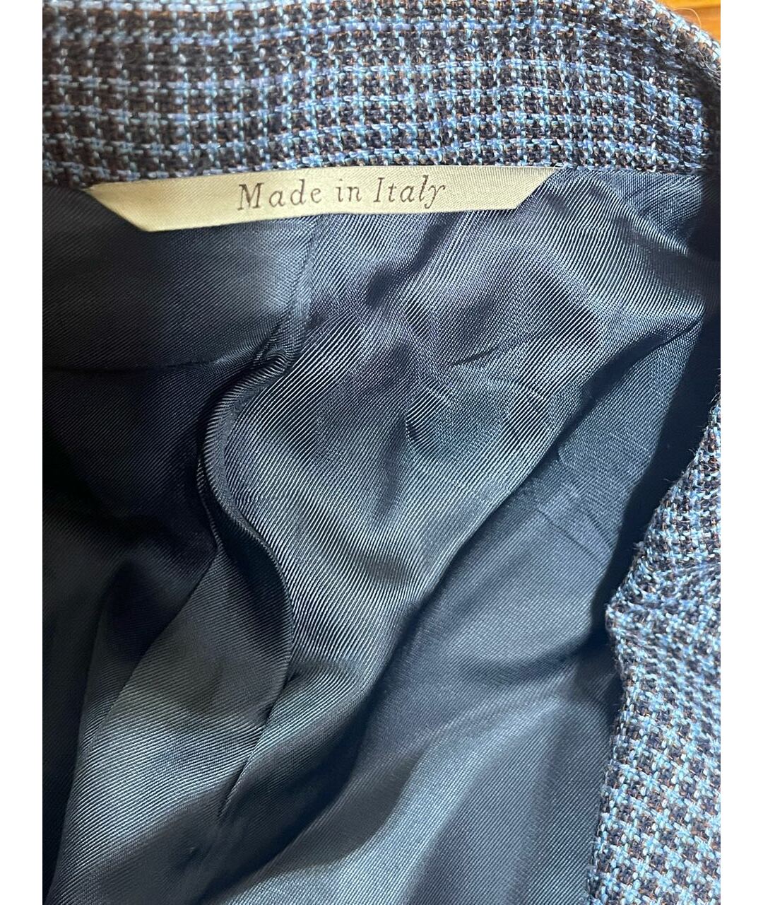 CANALI Темно-синий шелковый пиджак, фото 3