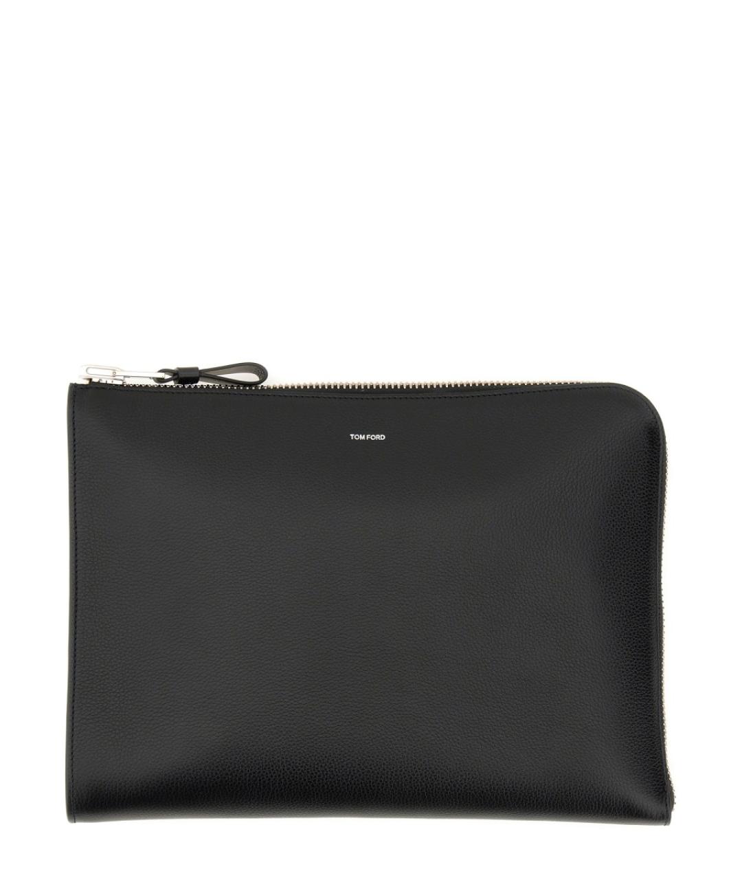 TOM FORD Черная кожаная папка для документов, фото 1