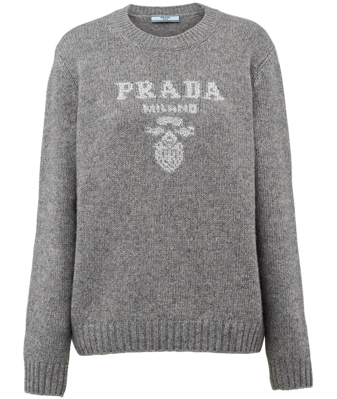 PRADA Серый джемпер / свитер, фото 1