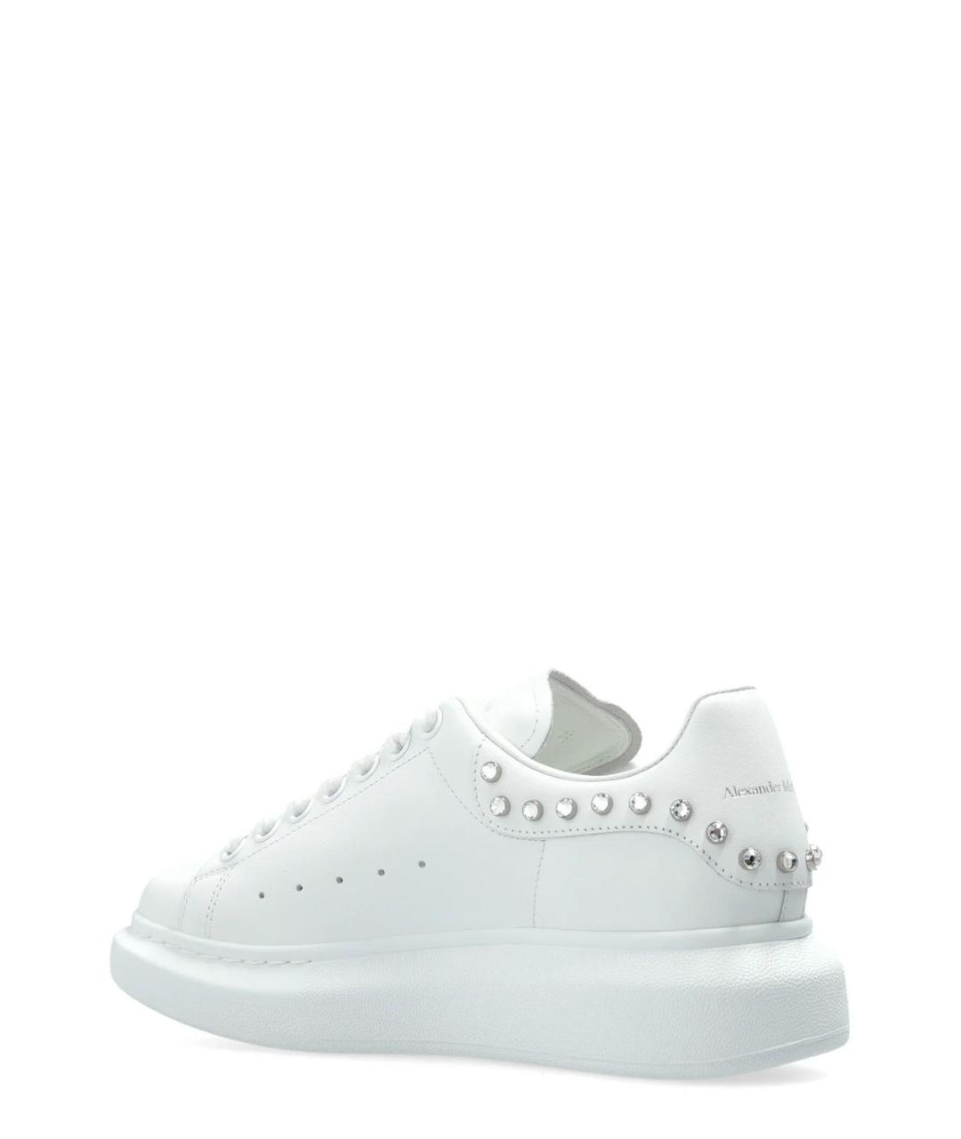 ALEXANDER MCQUEEN Белые кожаные кеды, фото 3