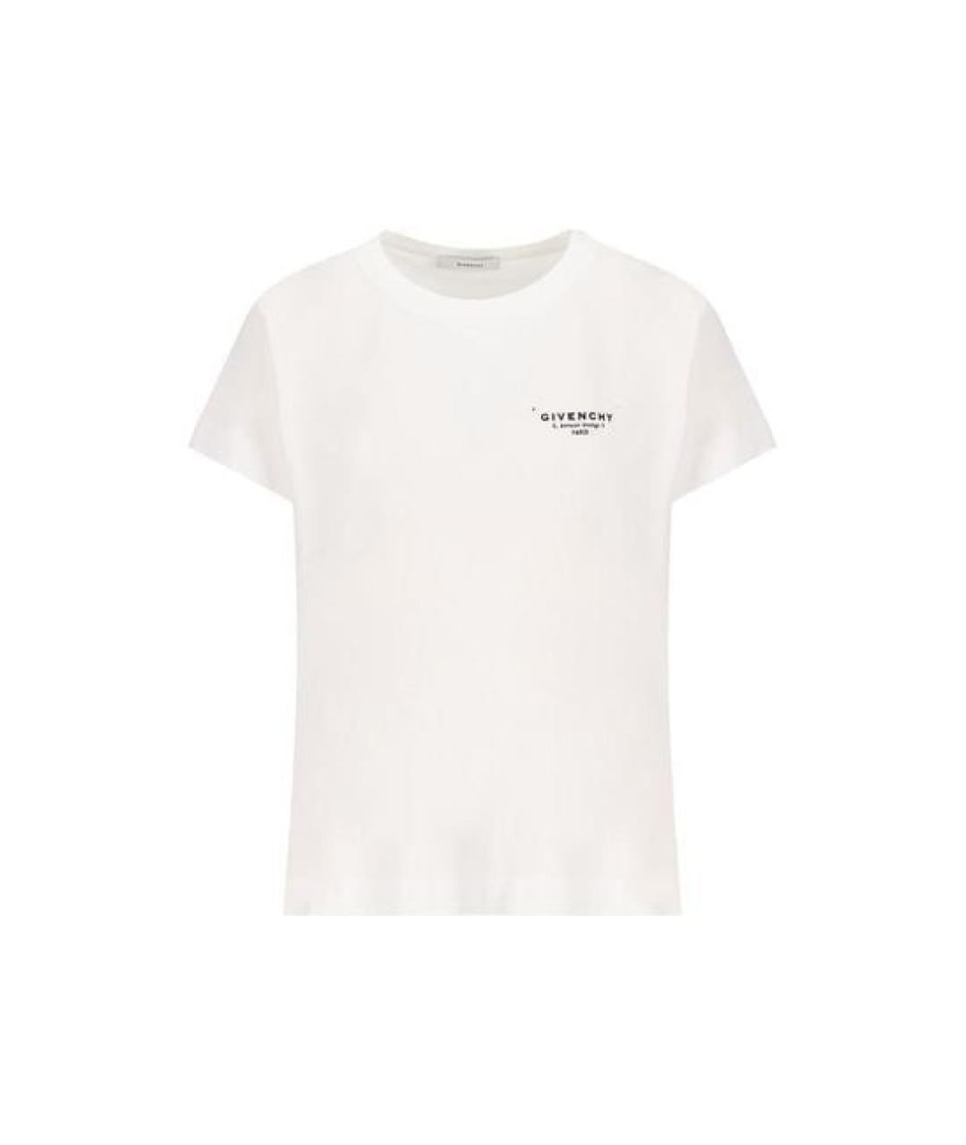GIVENCHY Белая хлопковая футболка, фото 1
