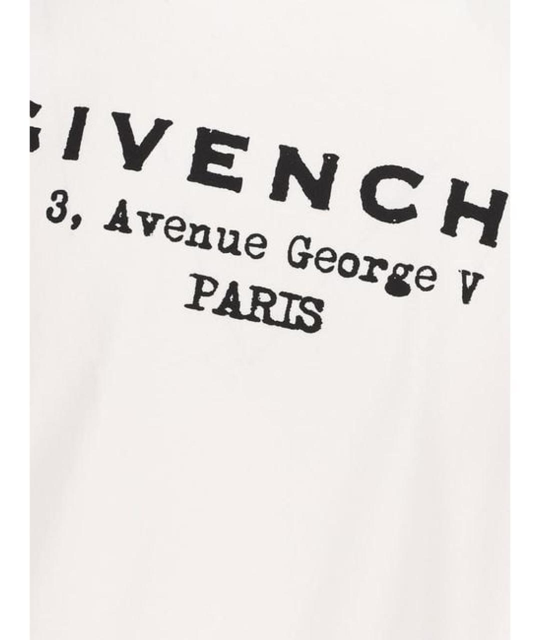 GIVENCHY Белая хлопковая футболка, фото 3