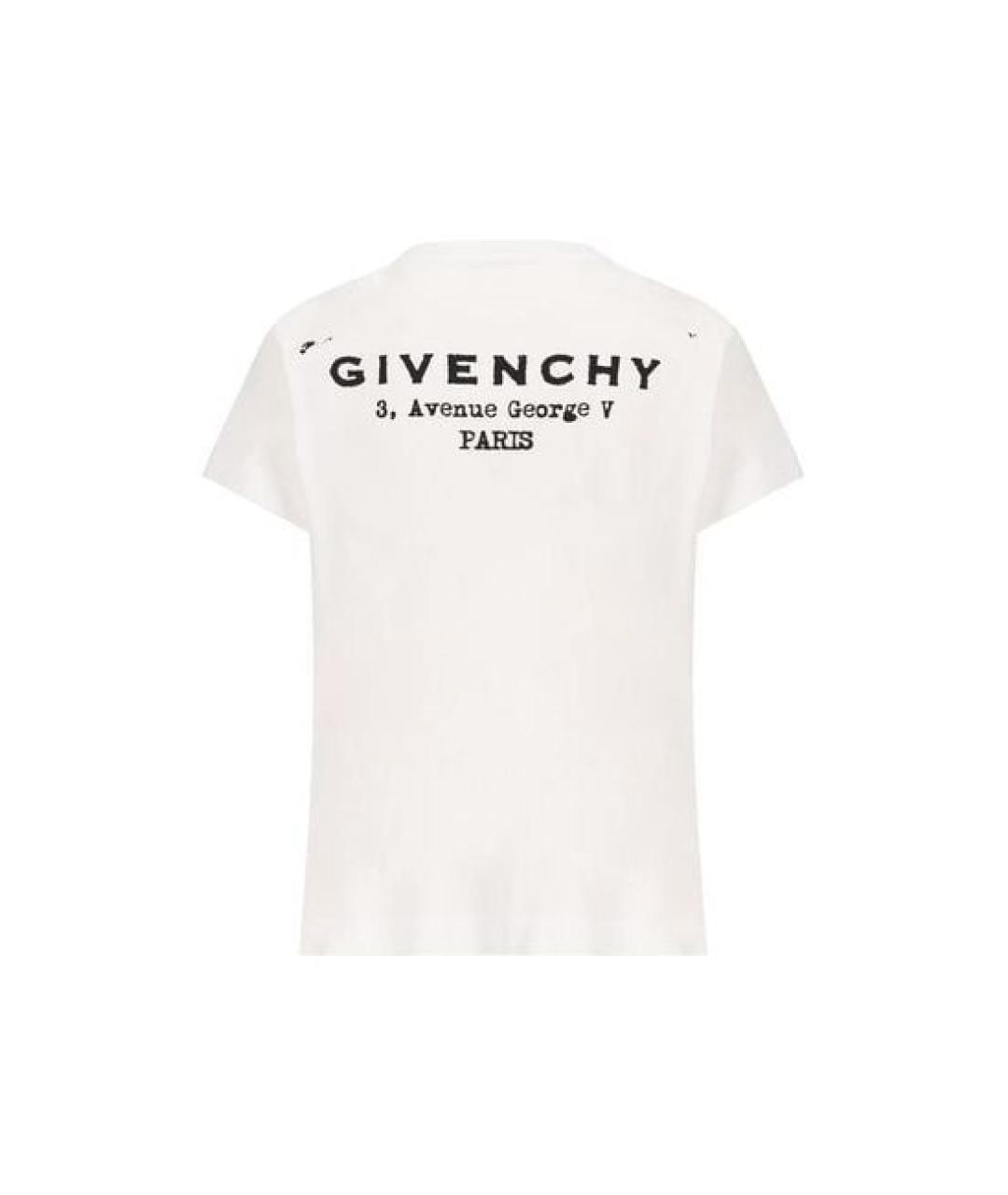 GIVENCHY Белая хлопковая футболка, фото 2