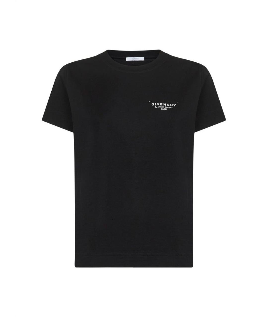 GIVENCHY Черная хлопковая футболка, фото 1