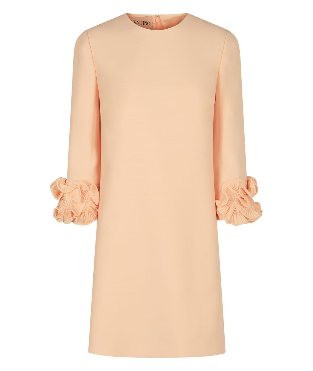 VALENTINO Бежевое шерстяное повседневное платье, фото 1