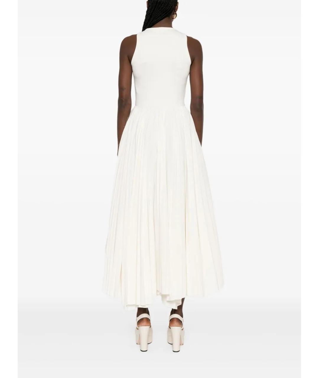ALEXANDER MCQUEEN Белое повседневное платье, фото 4