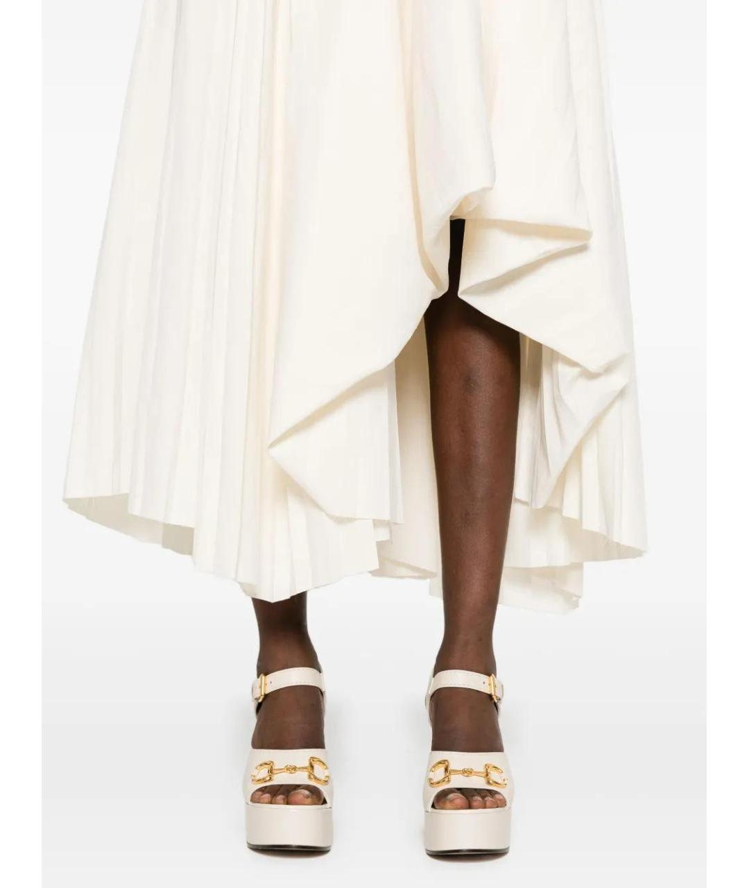 ALEXANDER MCQUEEN Белое повседневное платье, фото 5