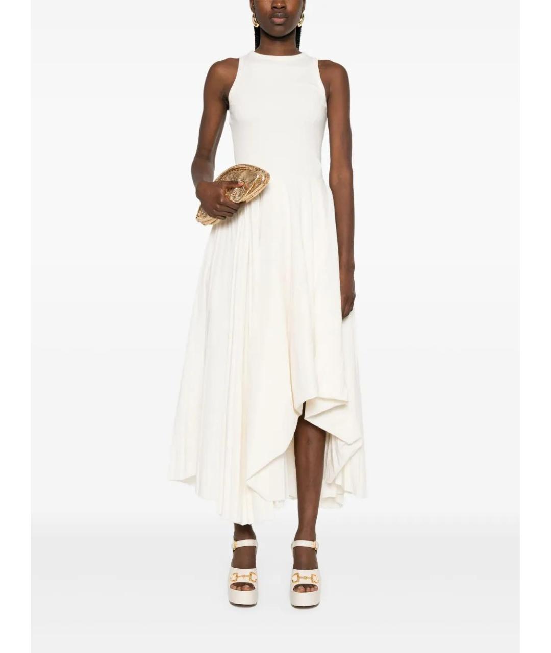 ALEXANDER MCQUEEN Белое повседневное платье, фото 2