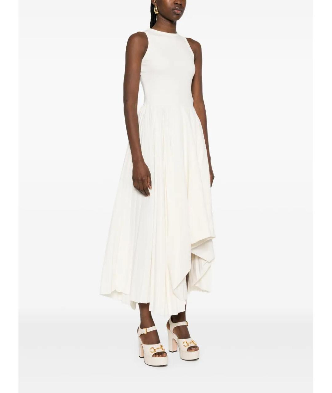 ALEXANDER MCQUEEN Белое повседневное платье, фото 3