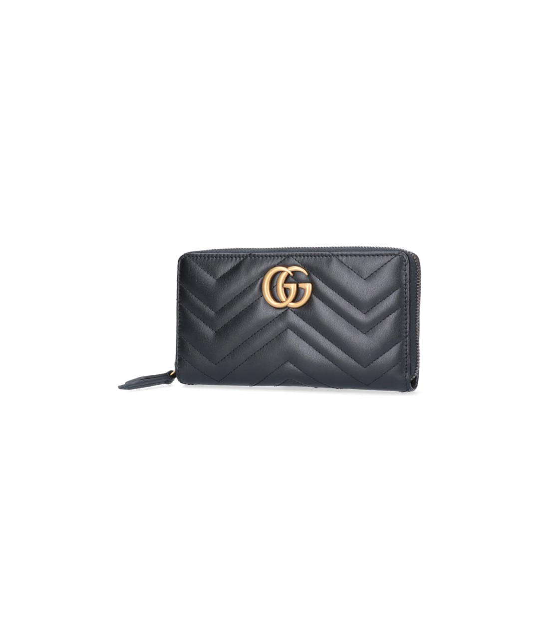 GUCCI Черный кожаный кошелек, фото 2