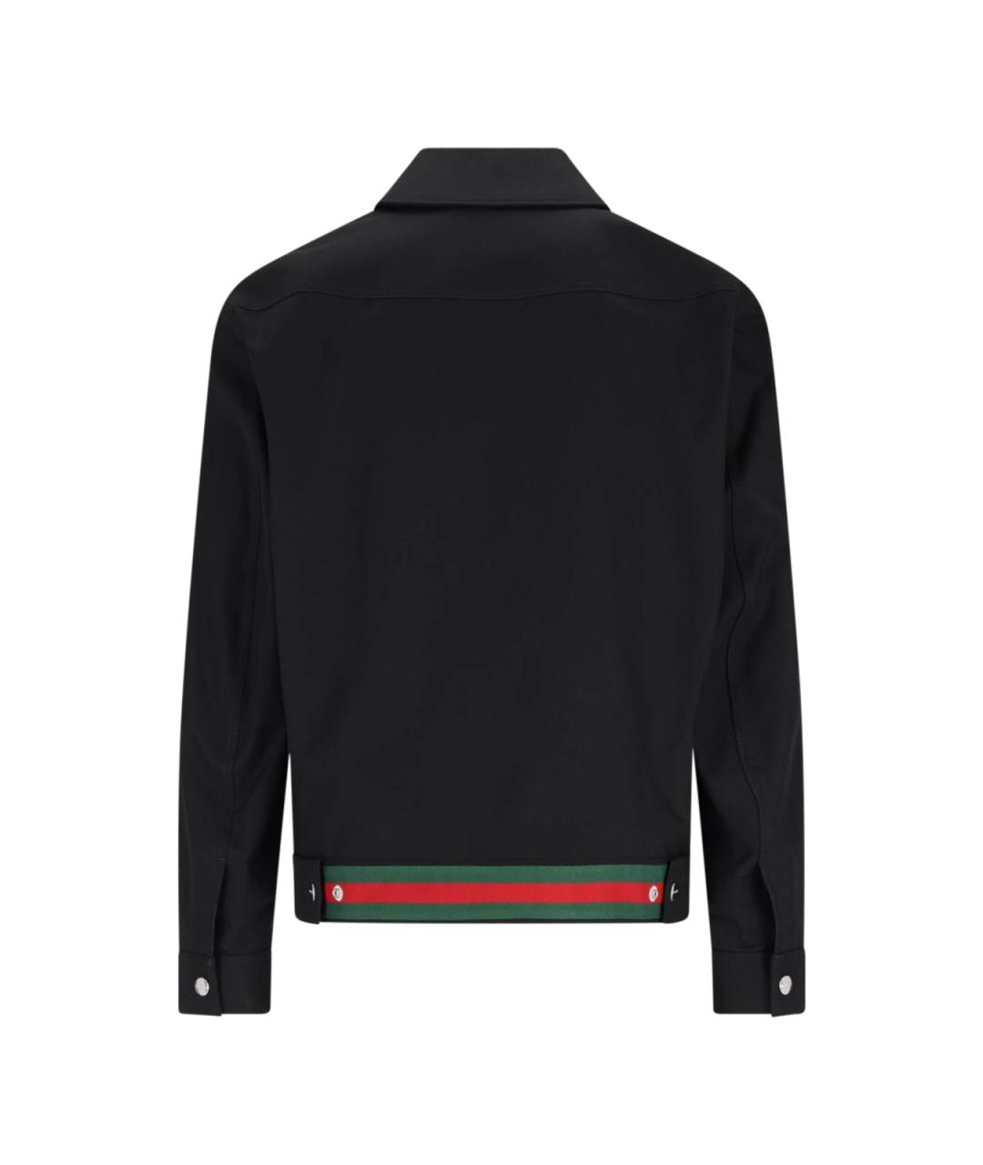 GUCCI Черная хлопковая куртка, фото 2