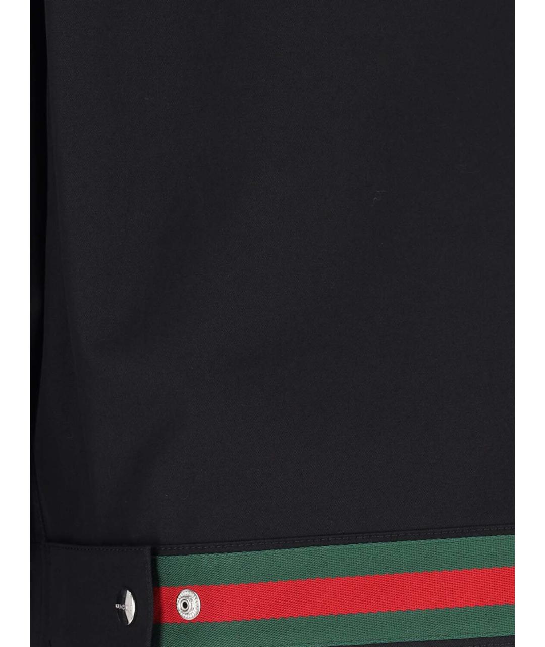 GUCCI Черная хлопковая куртка, фото 3