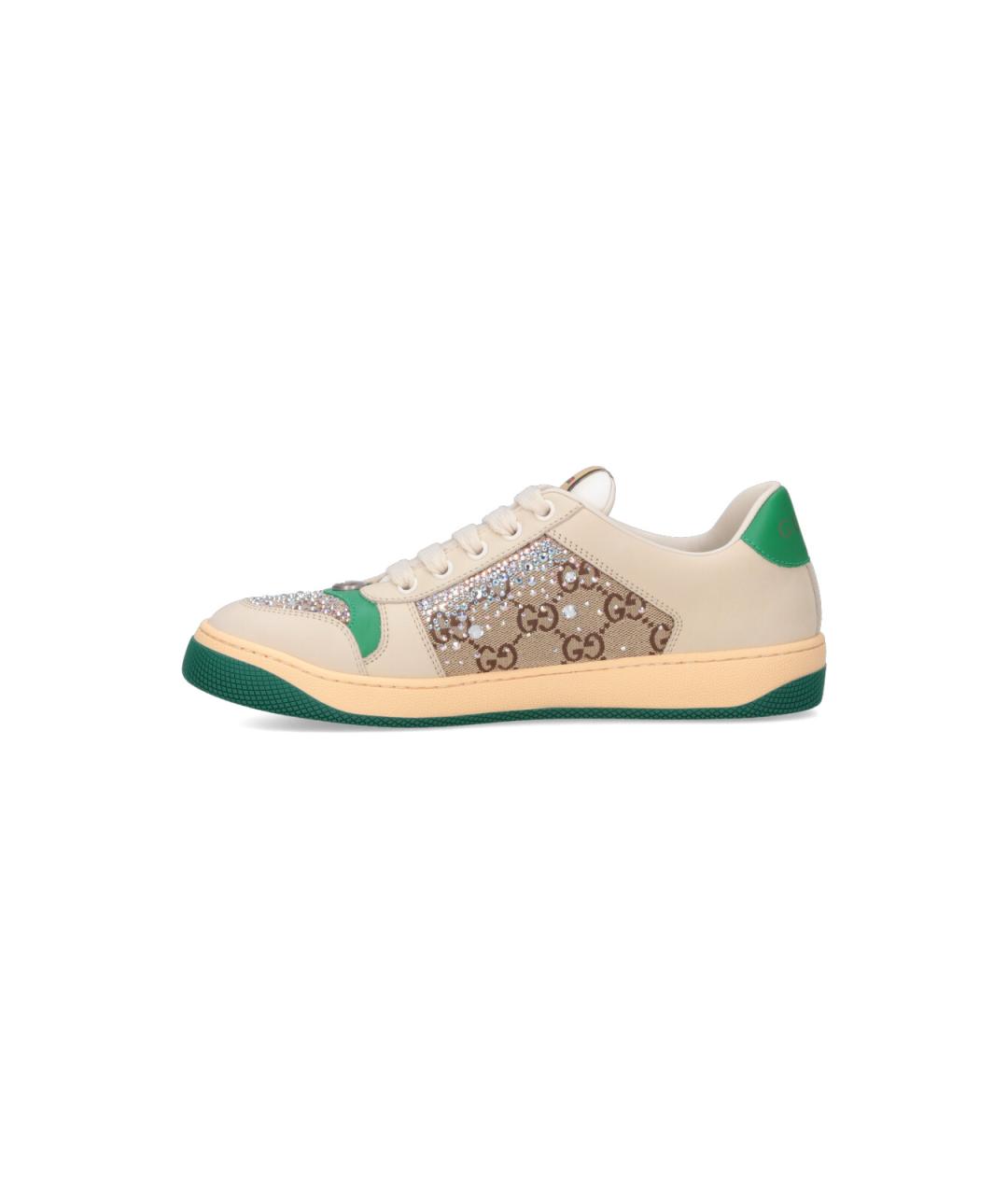 GUCCI Бежевые кеды, фото 3