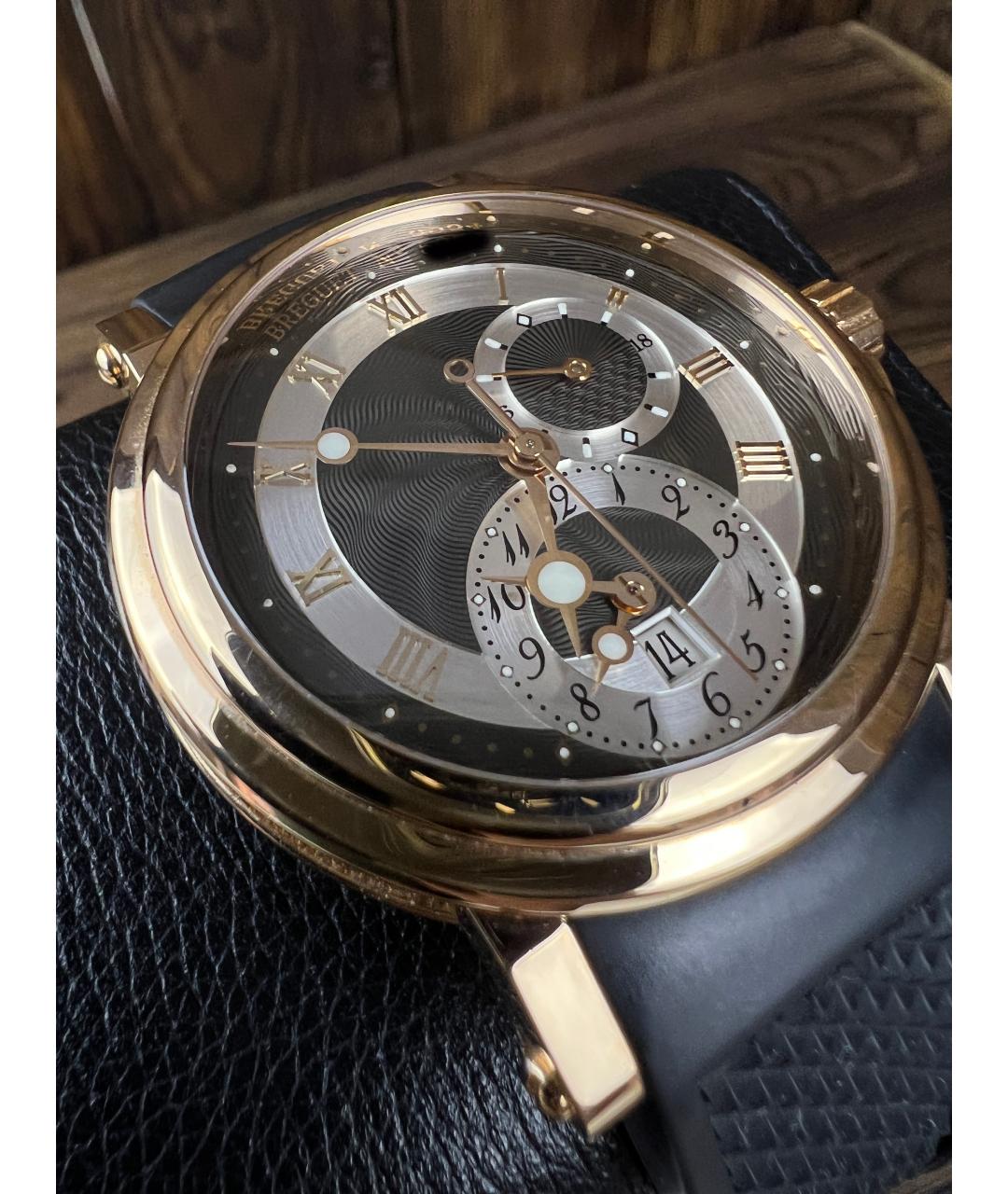 Breguet Черные часы из розового золота, фото 3