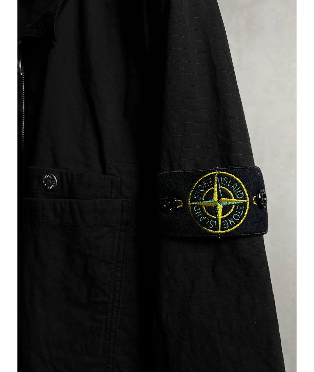 STONE ISLAND Черная куртка, фото 3