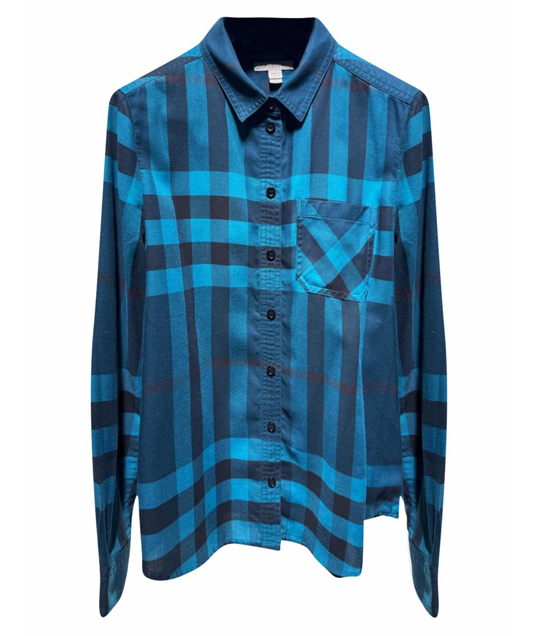 BURBERRY Бирюзовая хлопковая рубашка, фото 1