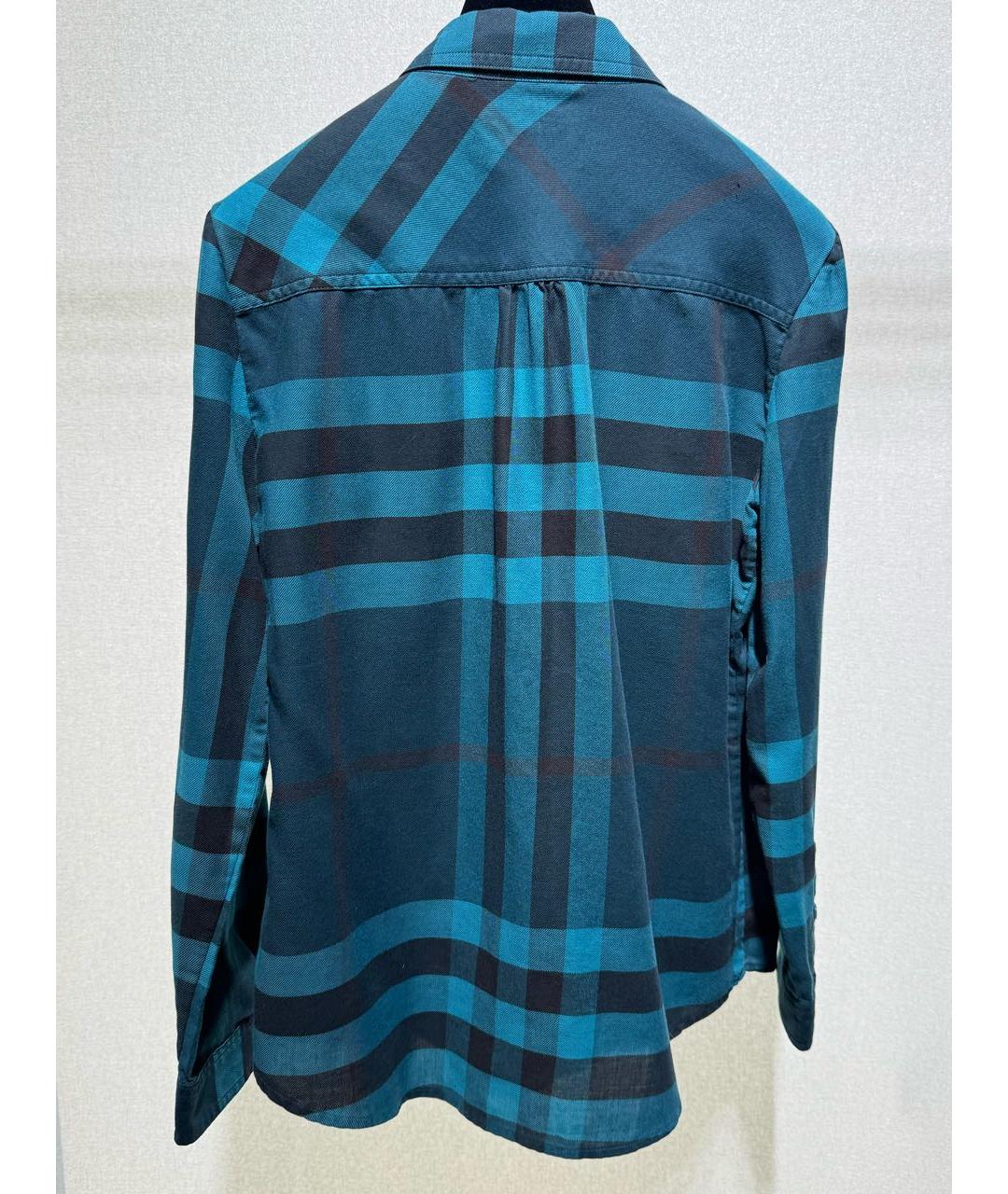 BURBERRY Бирюзовая хлопковая рубашка, фото 2