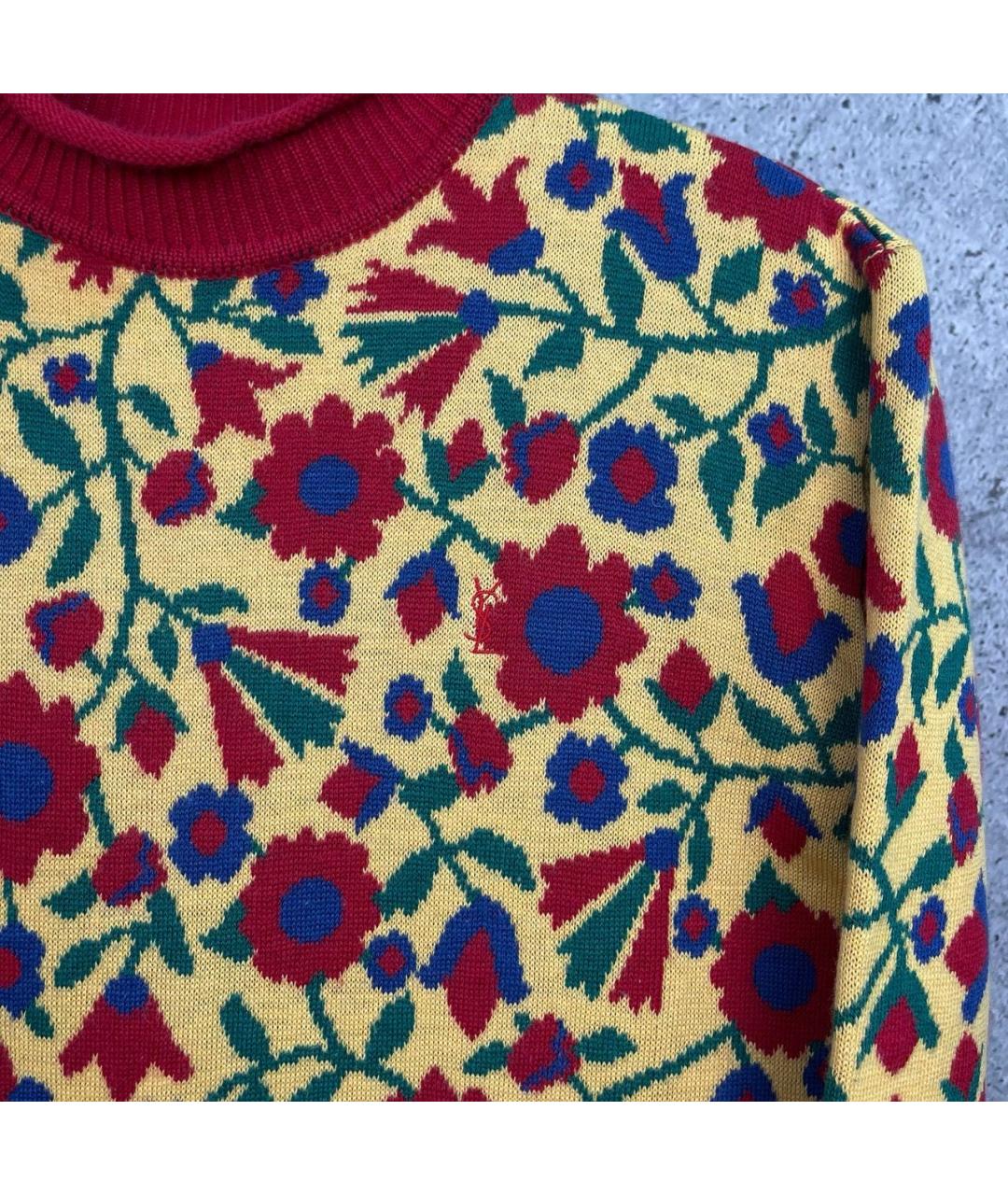SAINT LAURENT Желтый джемпер / свитер, фото 4
