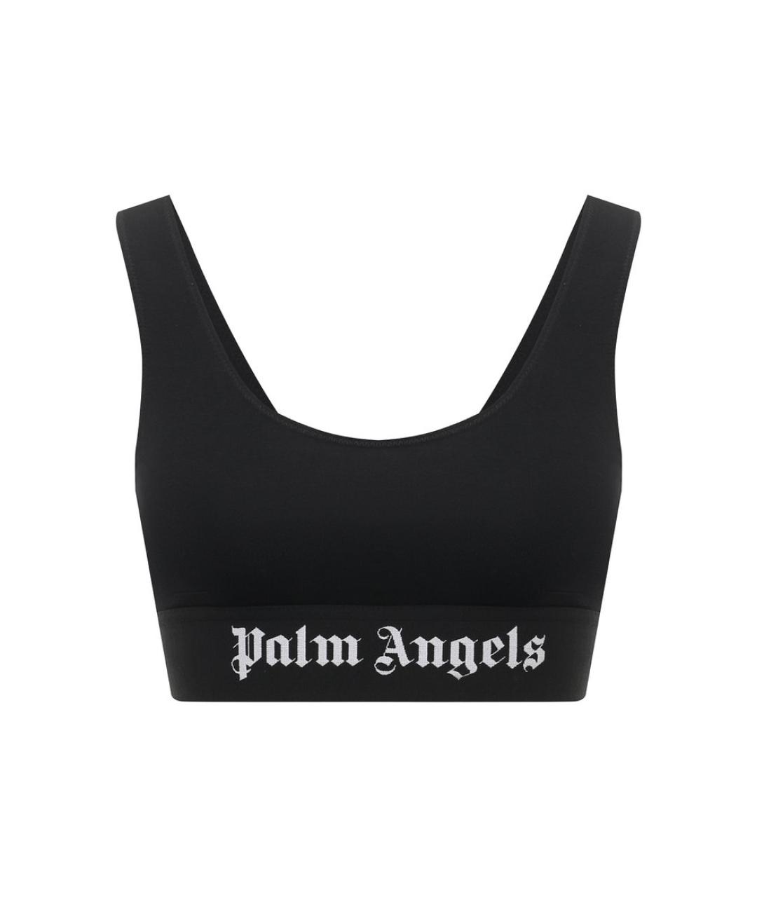 PALM ANGELS Черная полиамидовая майка, фото 1