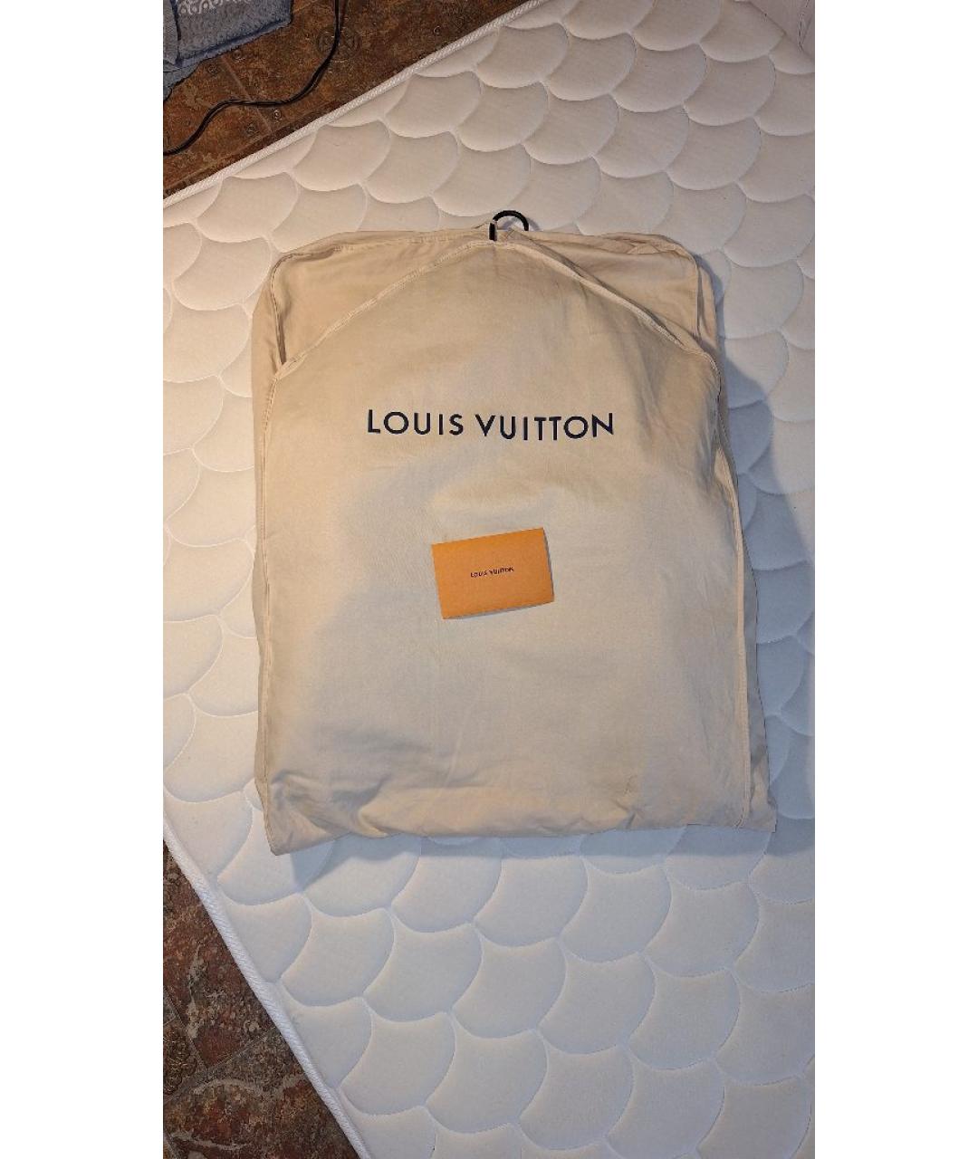 LOUIS VUITTON Черный кожаный пуховик, фото 8