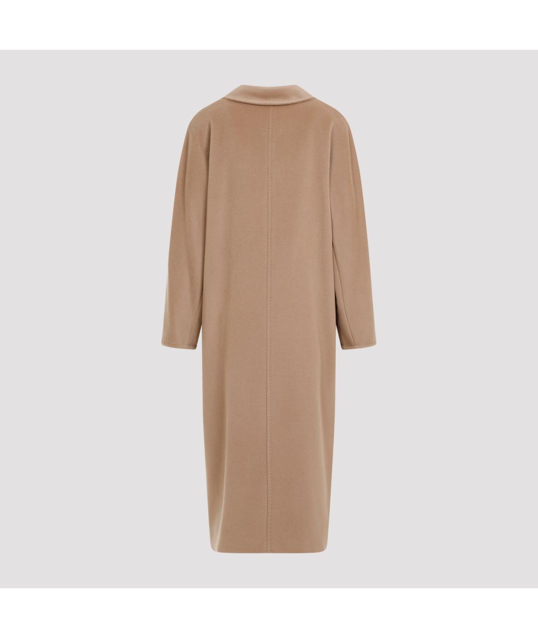 MAX MARA Бежевое шерстяное пальто, фото 4