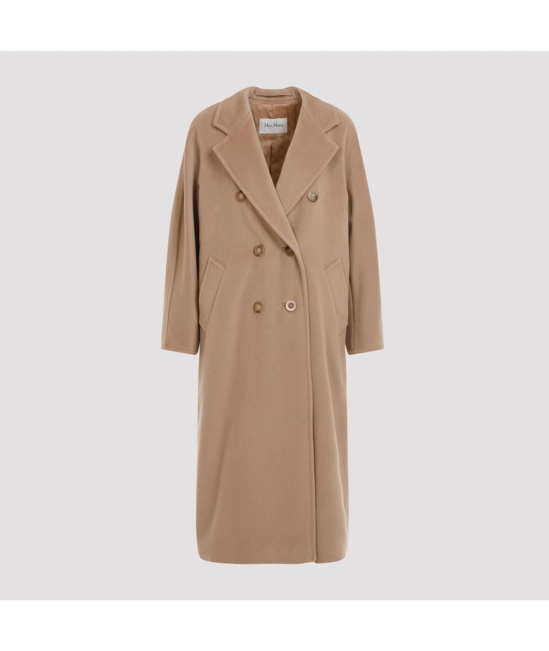 MAX MARA Бежевое шерстяное пальто, фото 3