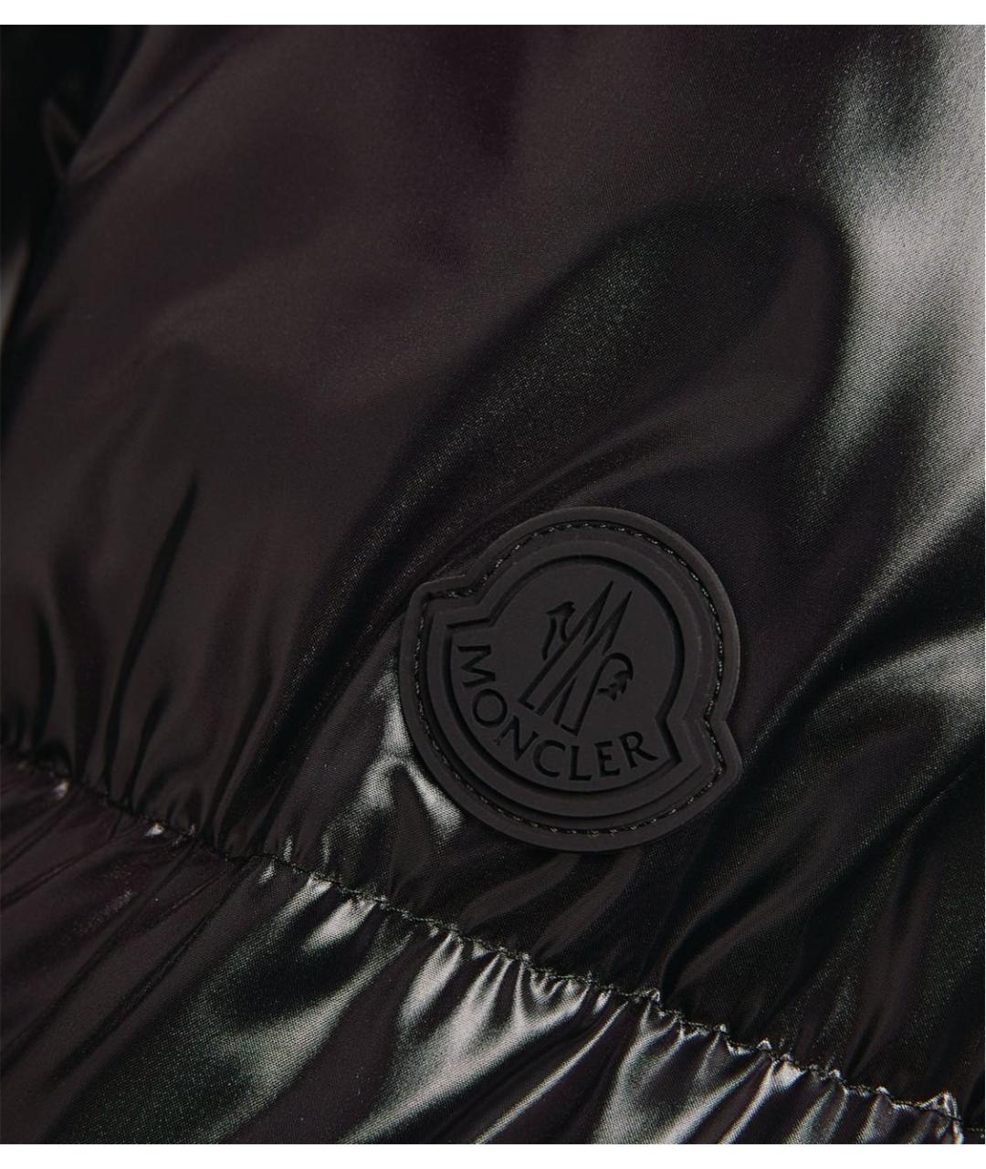 MONCLER Черный пуховик, фото 4