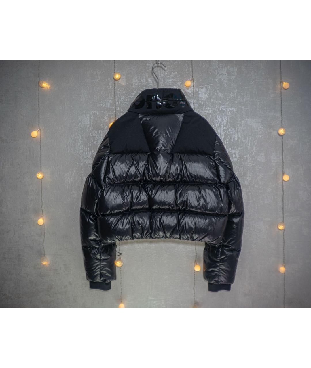 MONCLER Черный пуховик, фото 2