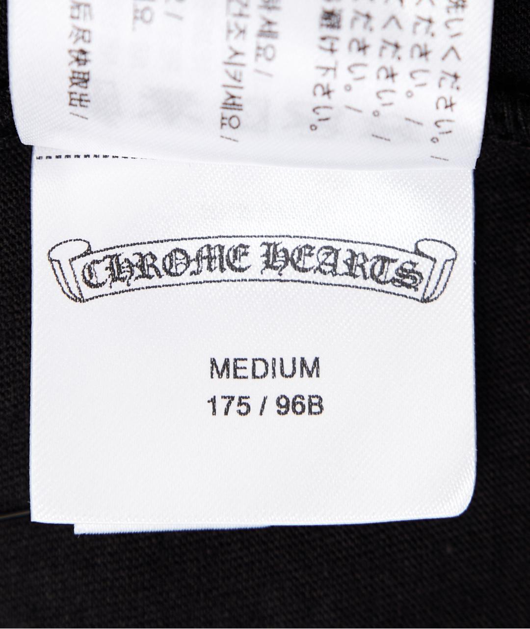 CHROME HEARTS Черная хлопковая футболка, фото 2