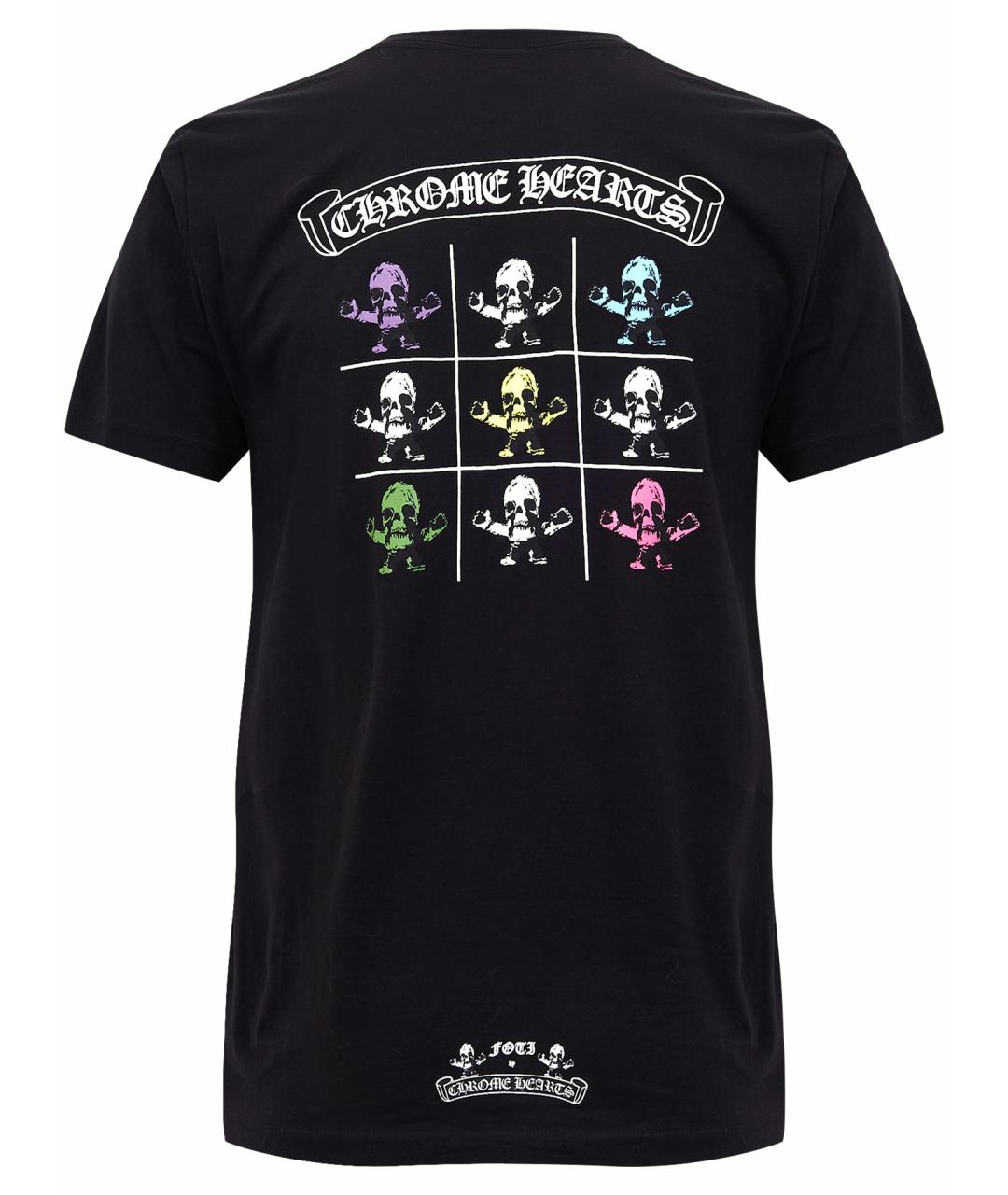 CHROME HEARTS Черная хлопковая футболка, фото 9