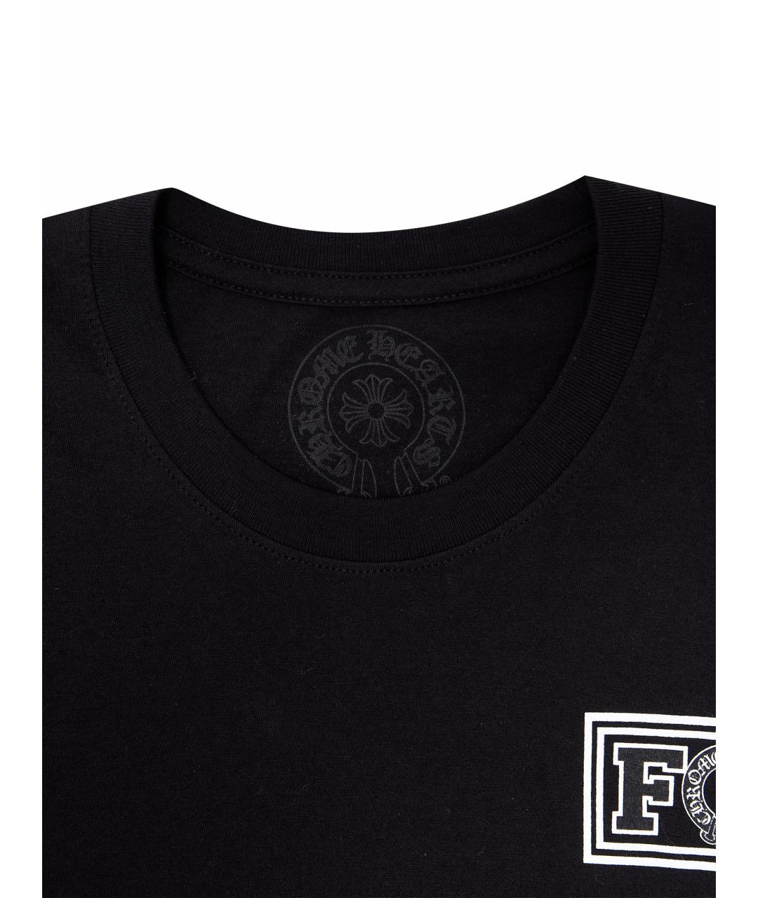 CHROME HEARTS Черная хлопковая футболка, фото 8