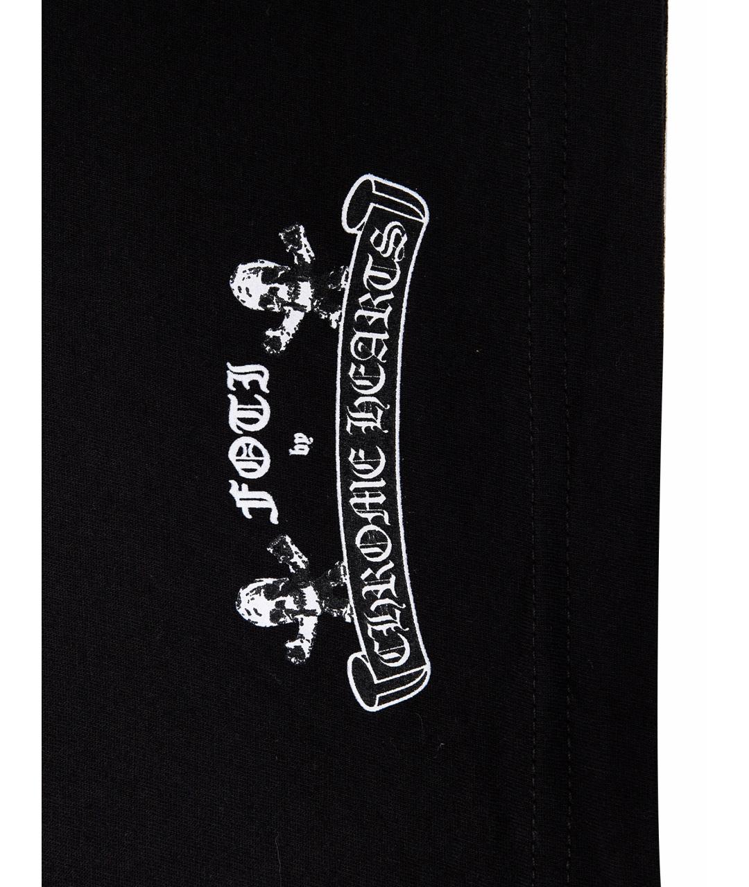 CHROME HEARTS Черная хлопковая футболка, фото 6