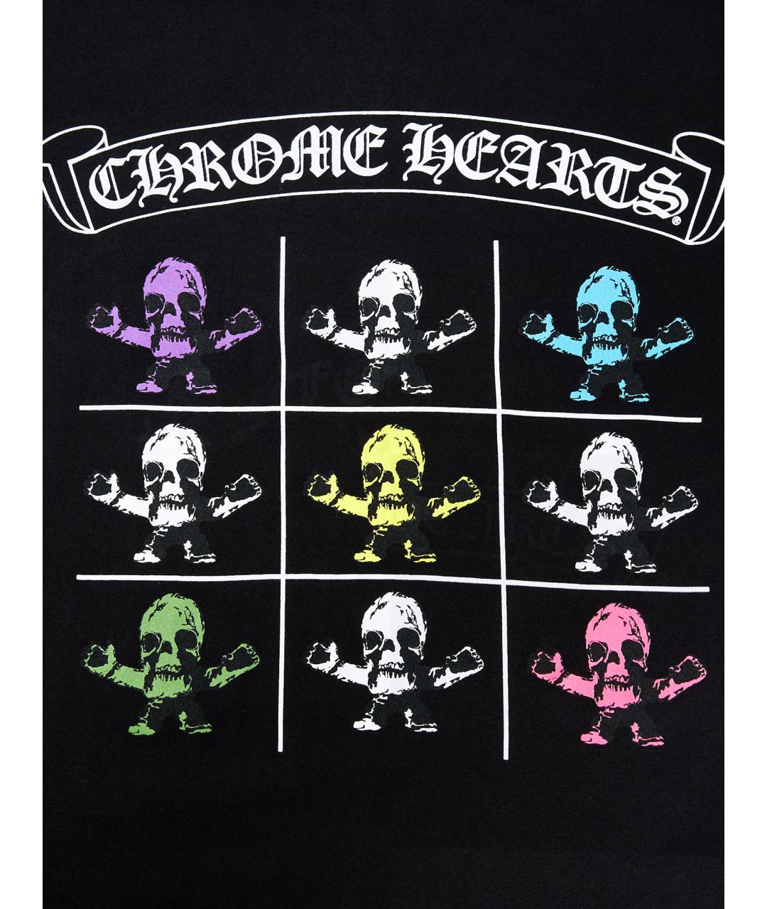 CHROME HEARTS Черная хлопковая футболка, фото 5