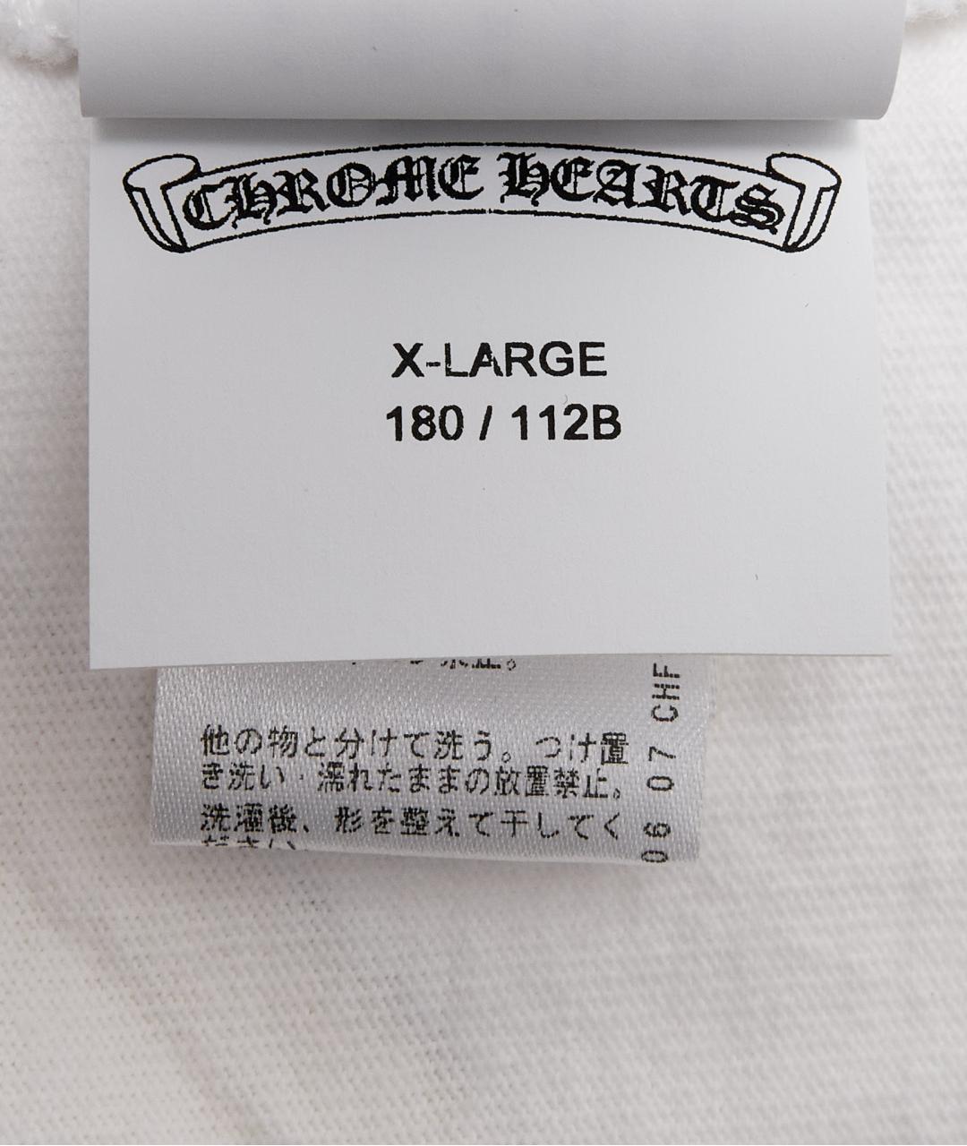 CHROME HEARTS Белая хлопковая футболка, фото 6