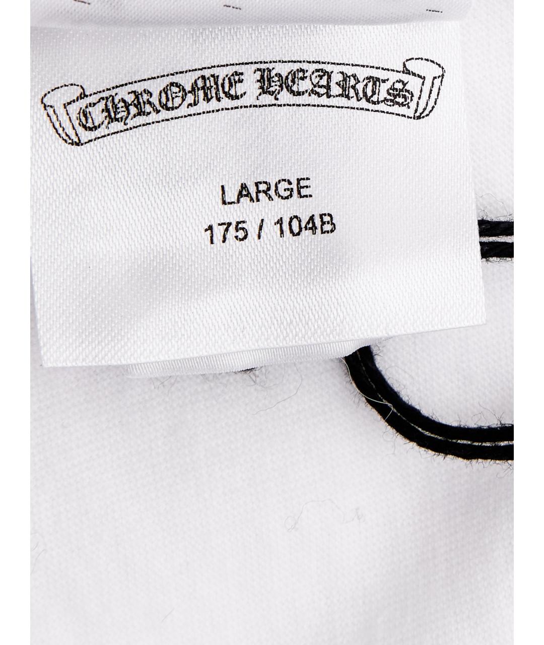 CHROME HEARTS Белая хлопковая футболка, фото 3