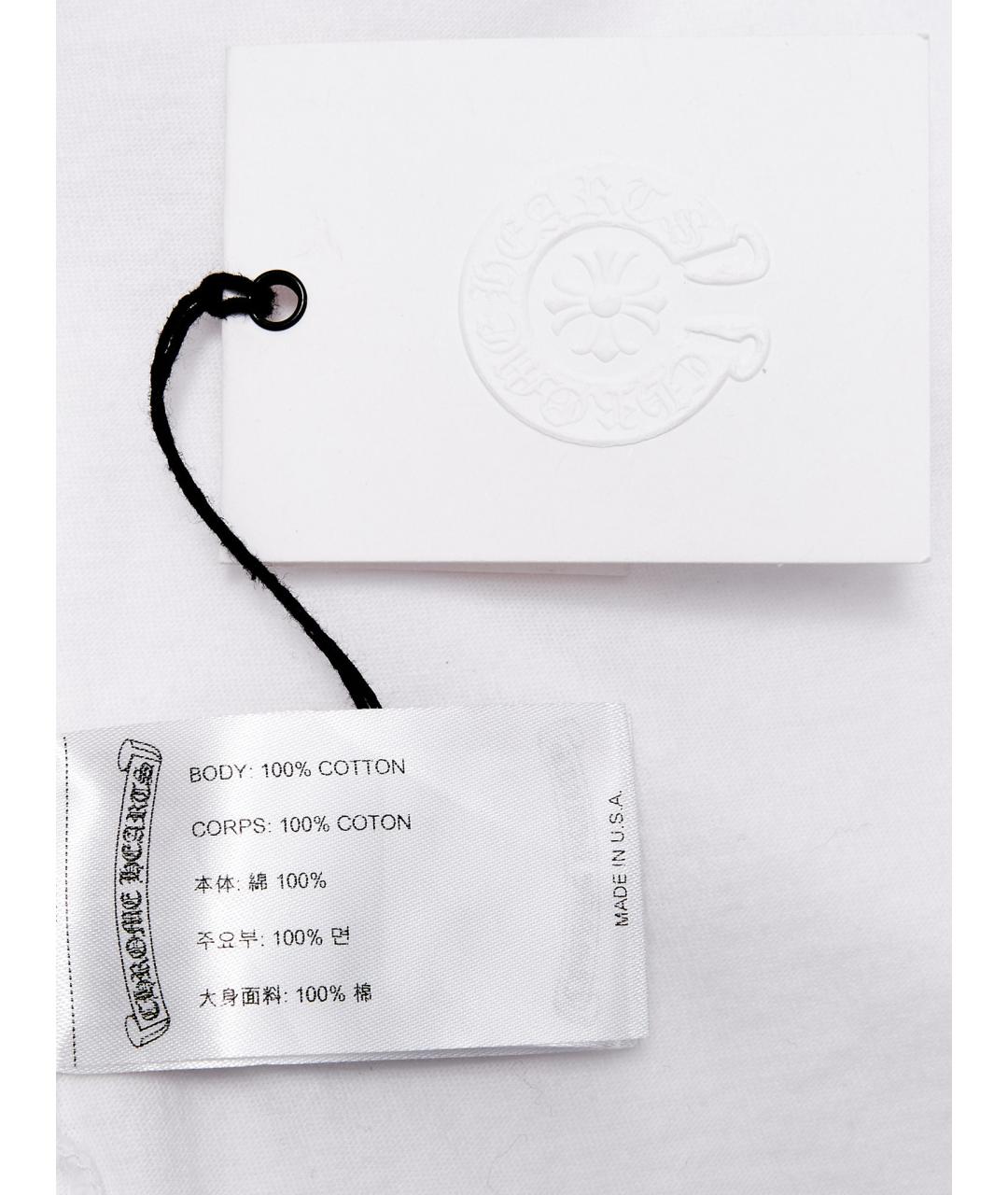 CHROME HEARTS Белая хлопковая футболка, фото 2