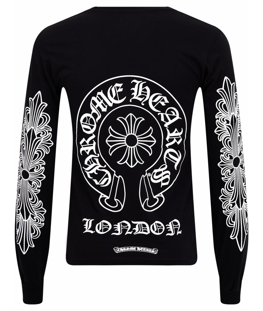 CHROME HEARTS Черная хлопковая футболка, фото 2