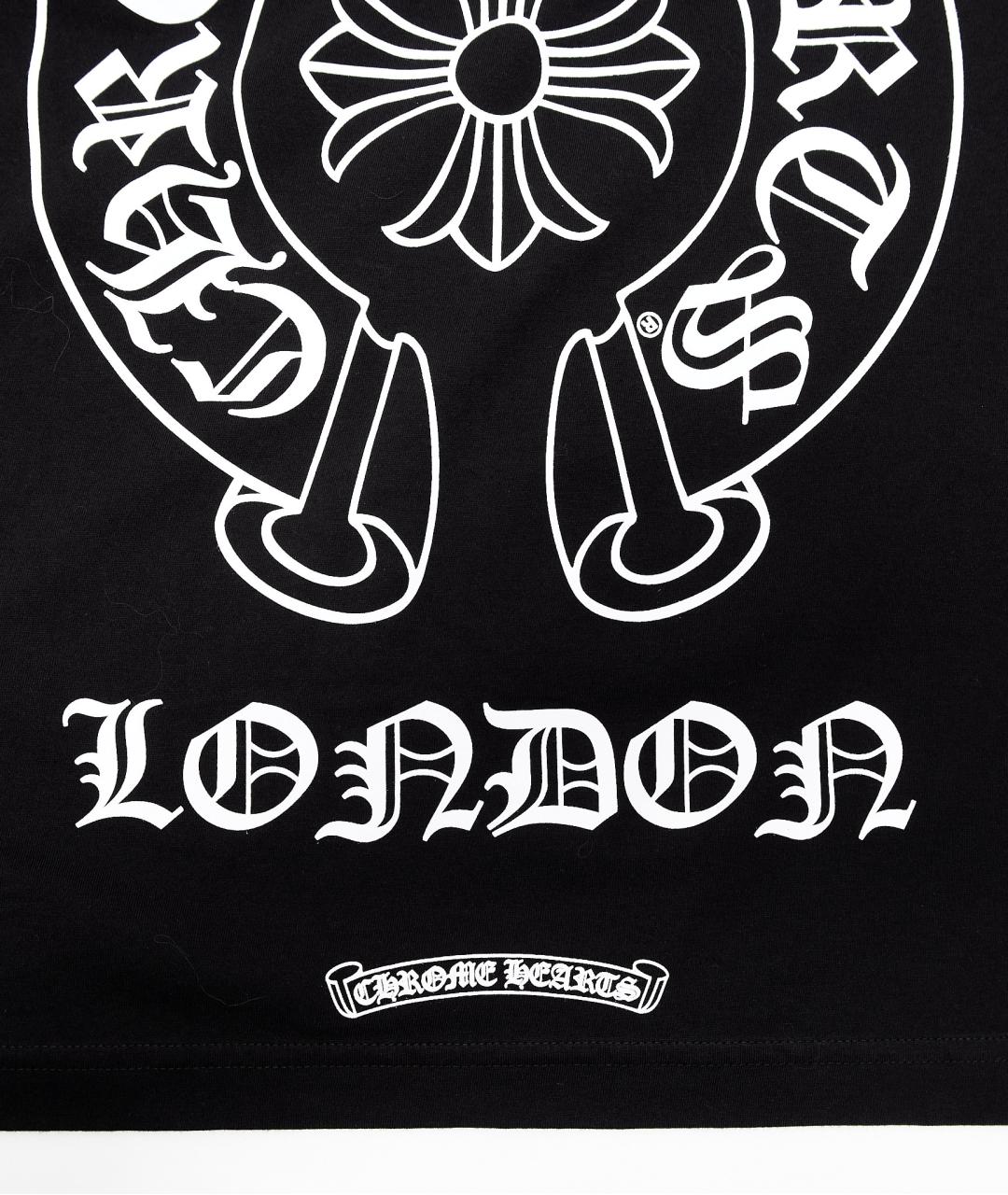 CHROME HEARTS Черная хлопковая футболка, фото 8
