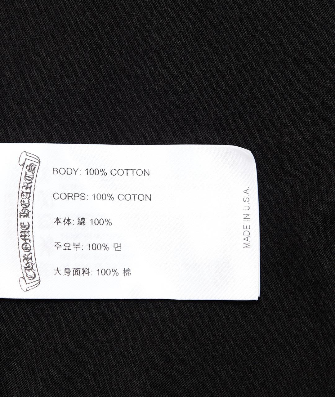 CHROME HEARTS Черная хлопковая футболка, фото 5