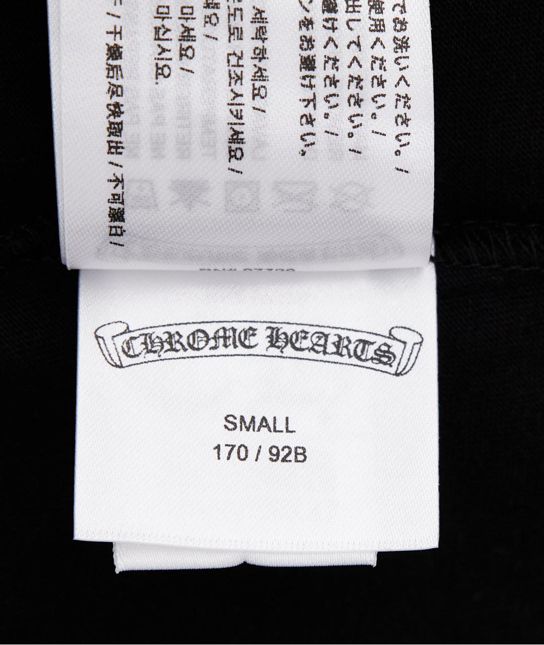 CHROME HEARTS Черная хлопковая футболка, фото 9