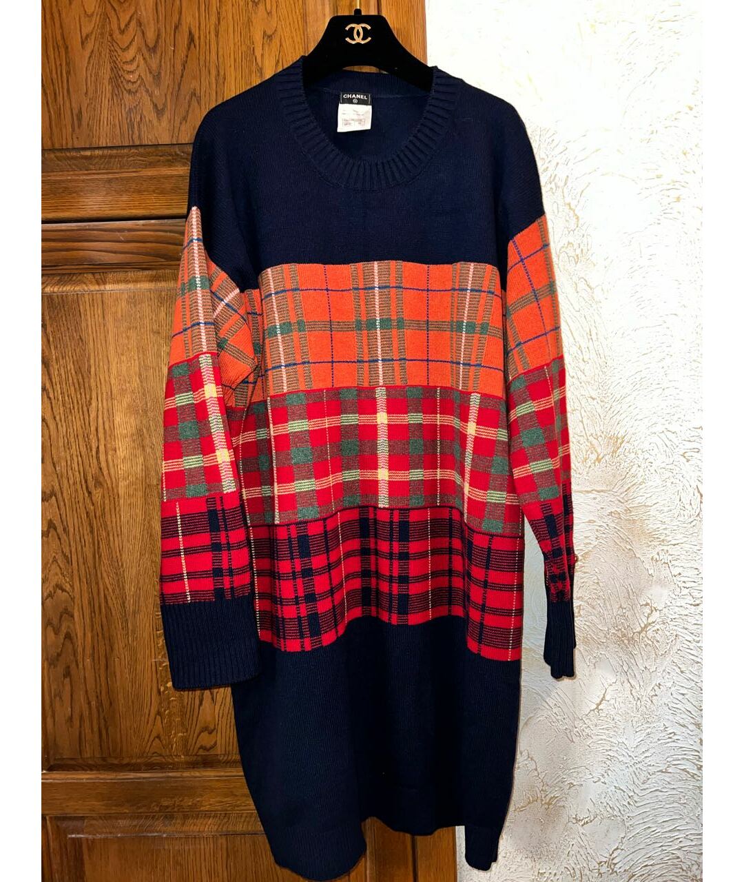 CHANEL Мульти шерстяное повседневное платье, фото 5